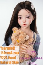 Yearndoll Y224 head 151cm A-cup latest work with mouth open/close function silicone head life-size sex doll