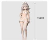 MOZU DOLL 85cm Frieren Soft vinyl head from Frieren: Beyond Journey's End with light weight TPE body easy to store and use Gray Hoddie