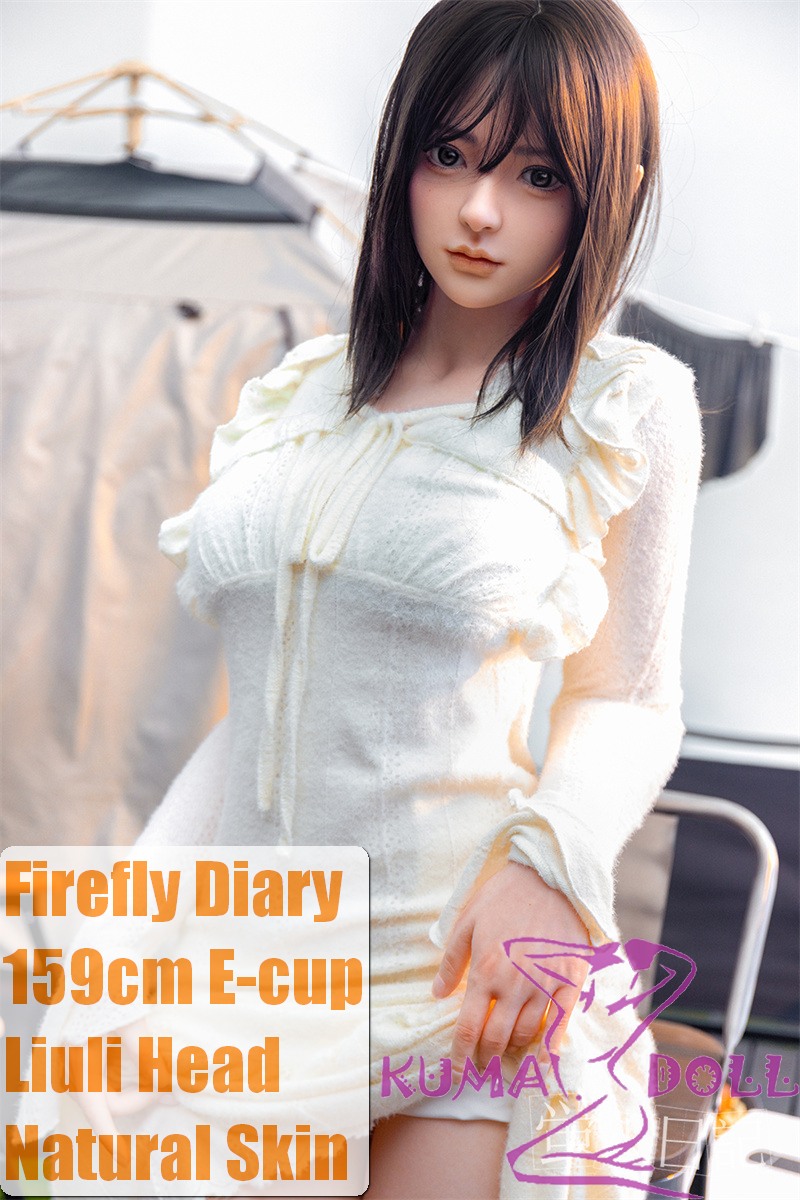 Firefly Diary  159cm E-cup Liuli Head Full Silicone Sex Doll With Body Make-up Camping