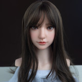Firefly Diary  164cm G-cup Lian Head Full Silicone Sex Doll With Body Make-up Black Cat Ear