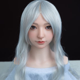 Firefly Diary 165cm C-cup Lian Head Full Silicone Sex Doll With Body Make-up White Dress