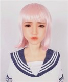 Sanhui Doll 【Adjustable Eyes】105cm A-cup #3 AIO Seamless Neck Silicone Sex Doll
