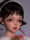 Sanhui Doll 【Adjustable Eyes】105cm A-cup #3 AIO Seamless Neck Silicone Sex Doll