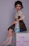 Sanhui Doll 【Adjustable Eyes】105cm A-cup #3 AIO Seamless Neck Silicone Sex Doll