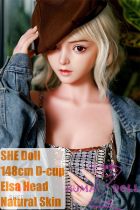 SHEDOLL Lolita type #32爱莎（Elsa）head 148cm/4ft9 D-cup love doll body material customizable