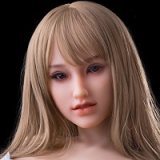 Sanhui Doll 145cm/4ft8 D-cup Silicone Sex Doll with Head #11-White dress