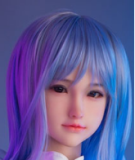 Sanhui Doll 145cm/4ft8 D-cup Silicone Sex Doll with Head #11-White dress