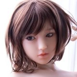 Sanhui Doll 145cm/4ft8 D-cup Silicone Sex Doll with Head #11-White dress
