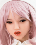 Sanhui Doll 145cm/4ft8 D-cup Silicone Sex Doll with Head #11-White dress