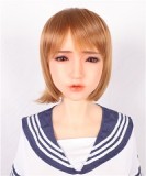 Sanhui Doll 153cm/4ft8 C-cup #26 AIO Seamless Neck Silicone Sex Doll with Head One piece swimwear