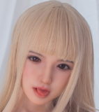 Sanhui Doll 145cm/4ft8 D-cup Silicone Sex Doll with Head #11-White dress