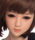 Sanhui Doll 145cm/4ft8 D-cup Silicone Sex Doll with Head #11-White dress
