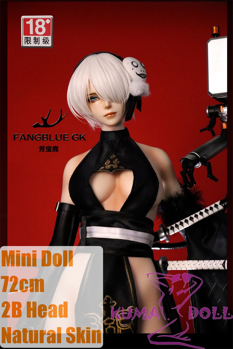 Mini doll 72cm/2ft4 2B head From NieR: Automata High-grade Silicone Material Sexable body with light weight 3.5kg Head Selectable