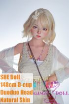 SHEDOLL Lolita type #20朵朵（Duoduo）head 148cm/4ft9 D-cup love doll body material customizable