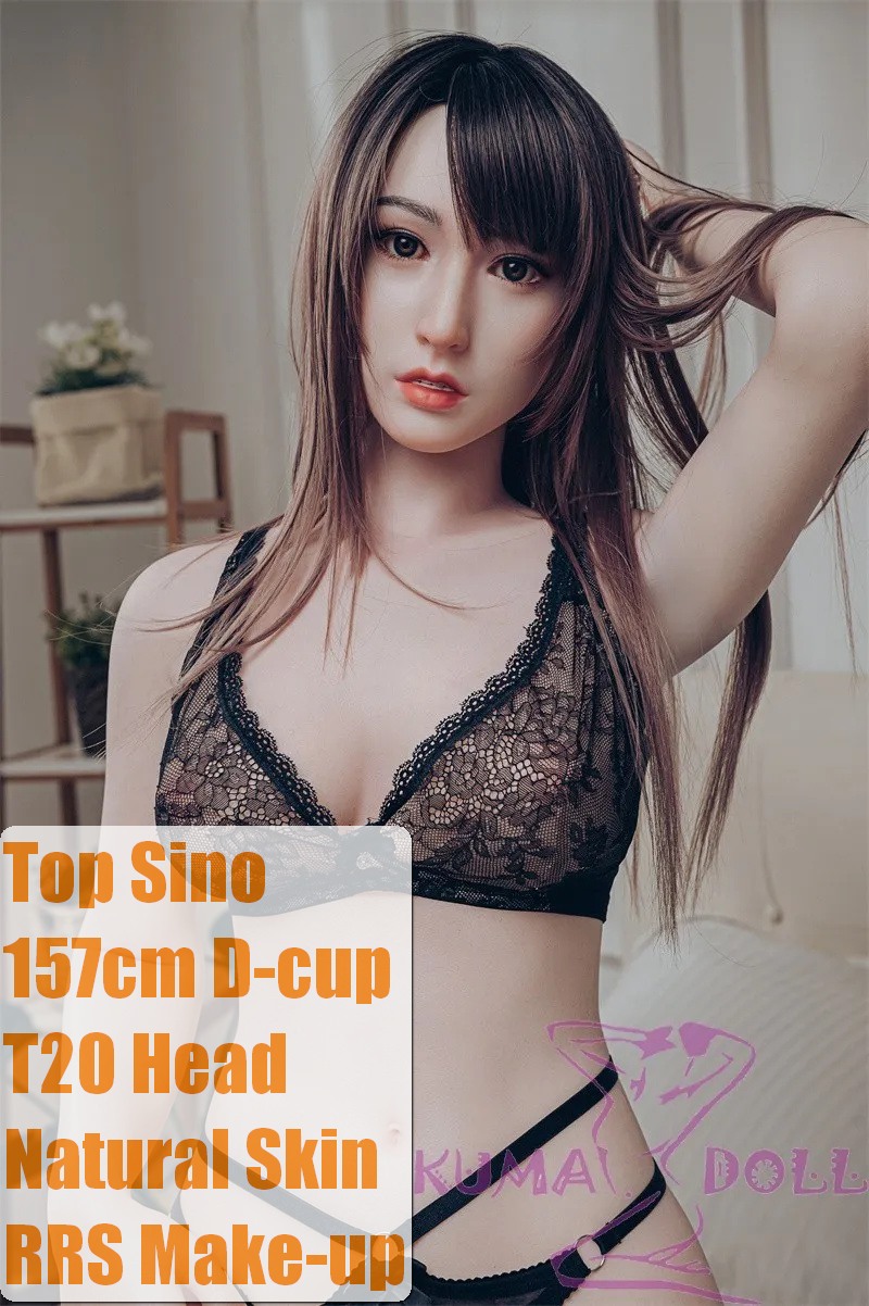 Top Sino Doll Silicone Sex Doll 157cm/5ft2 D-cup #T20 MiLi head RRS makeup selectable