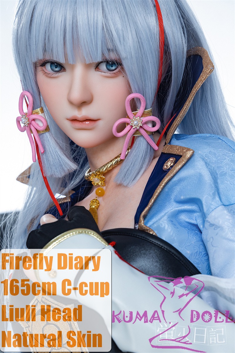 Firefly Diary 165cm C-cup Liuli Head Full Silicone Sex Doll With Body Make-up Cosplay Kamisato Ayaka from Genshin
