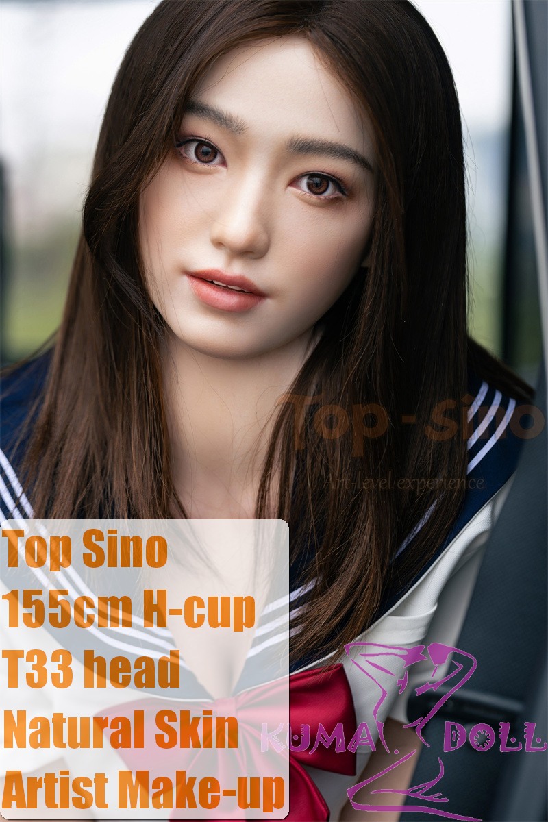 Top Sino Love Doll 155cm H-cup T33 Migao head Artist Makeup Head RRS+ Makeup selectable