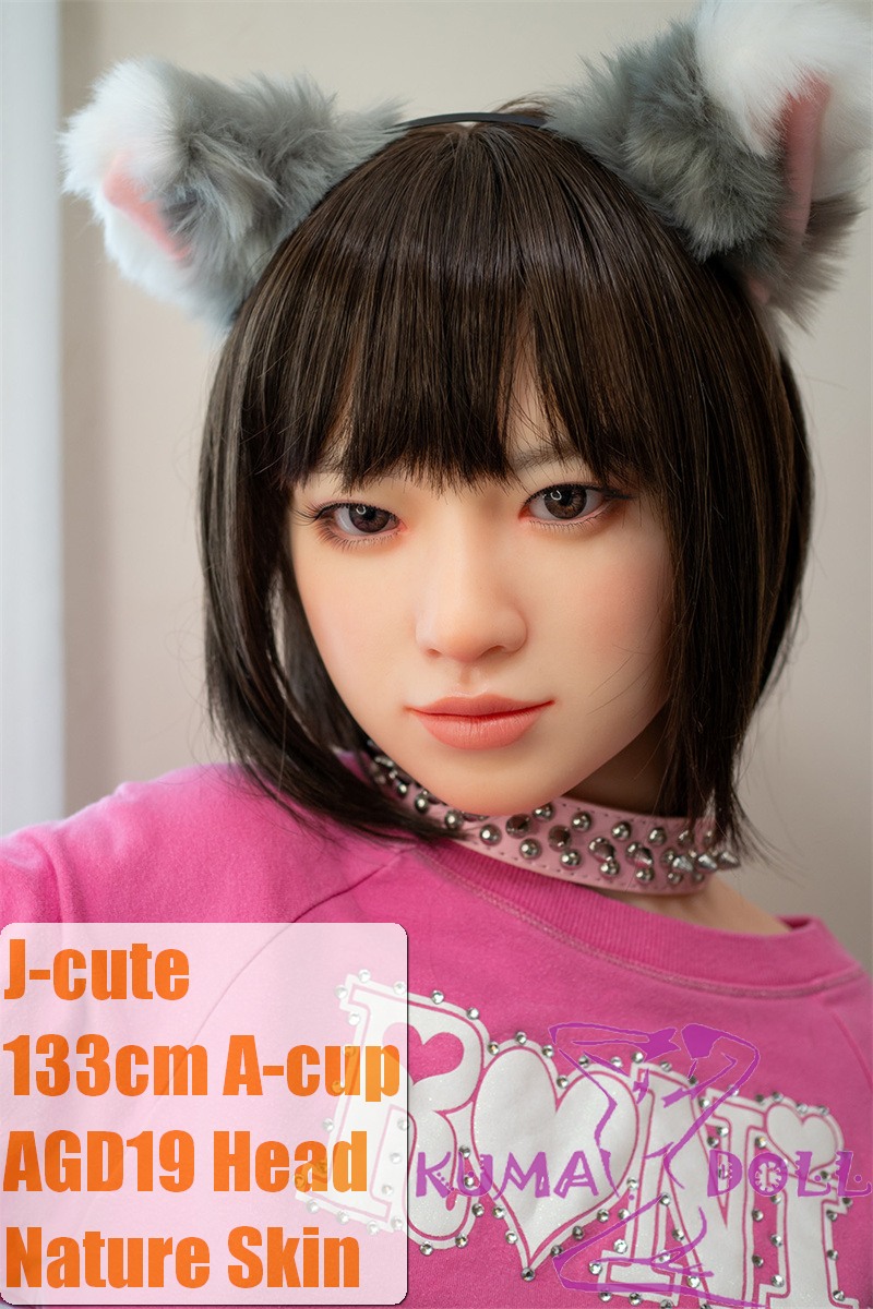 J-cute doll 133cm AA-cup AGD19 head sex doll full silicone material