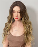 FANREAL 155 cm/5ft1 F-Cup Della Head Full Size Lifelike Silicone Sex Doll in White Lace Lingerie
