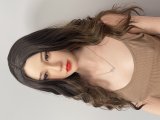 FANREAL 155 cm/5ft1 F-Cup Della Head Full Size Lifelike Silicone Sex Doll in White Lace Lingerie