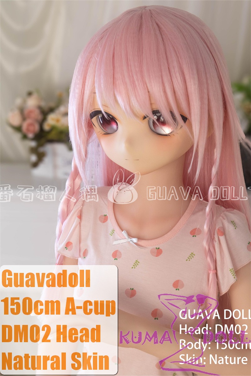 Guavadoll  150cm A-cup head DM04 head Vinyl (PVC) head + TPE body 1:1 life-size love doll Pink Hair
