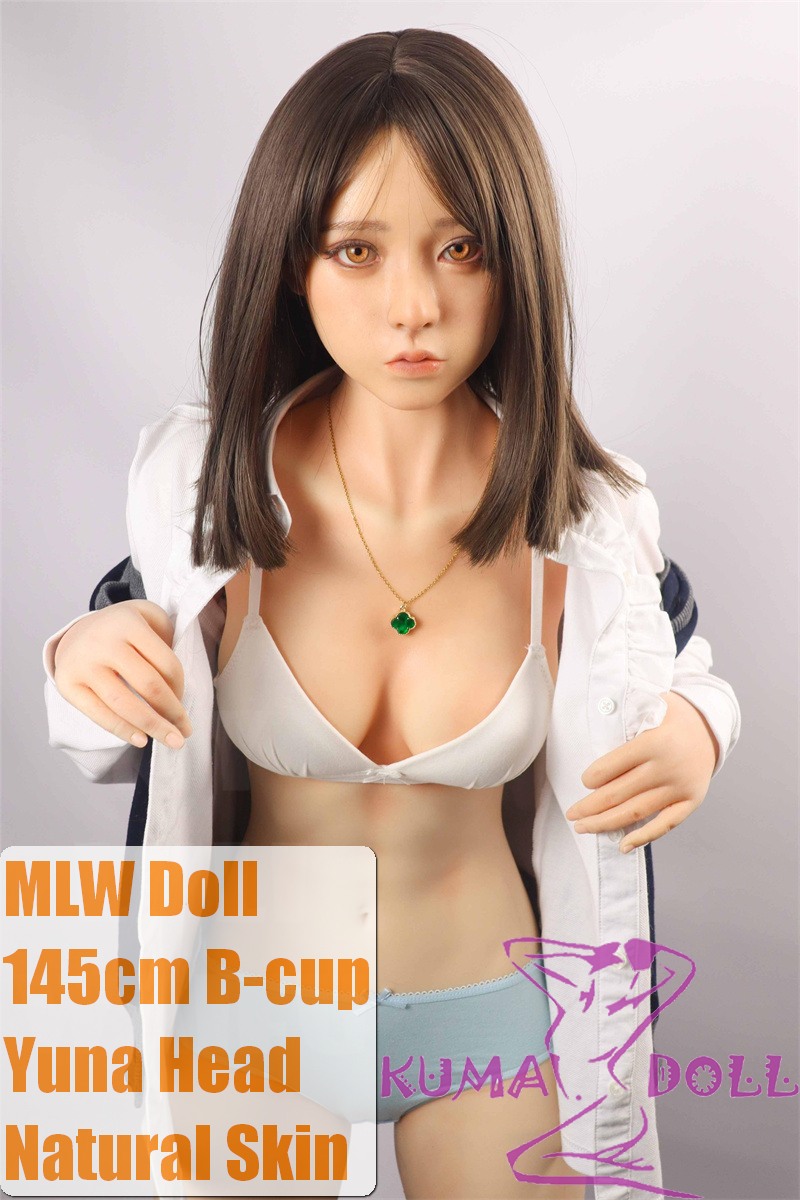 MLW doll Full Silicone Loli Love doll 148cm B-cup Yuna head Face Makeup Selectable in School Uniform
