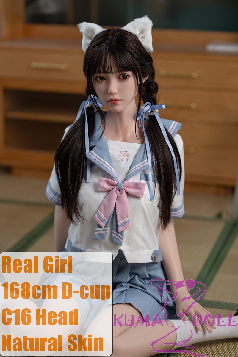 Real Girl Doll 168cm/5ft5 D-Cup Sex Doll Silicone head C16+TPE body(material selectable) in School Uniform