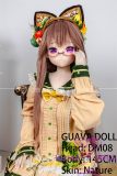 Guavadoll 145cm B-cup head DM08 head Vinyl (PVC) head + TPE body 1:1 life-size love doll Brown Hair