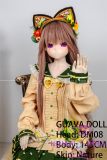 Guavadoll 145cm B-cup head DM08 head Vinyl (PVC) head + TPE body 1:1 life-size love doll Brown Hair
