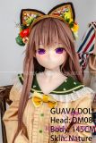 Guavadoll 145cm B-cup head DM08 head Vinyl (PVC) head + TPE body 1:1 life-size love doll Brown Hair