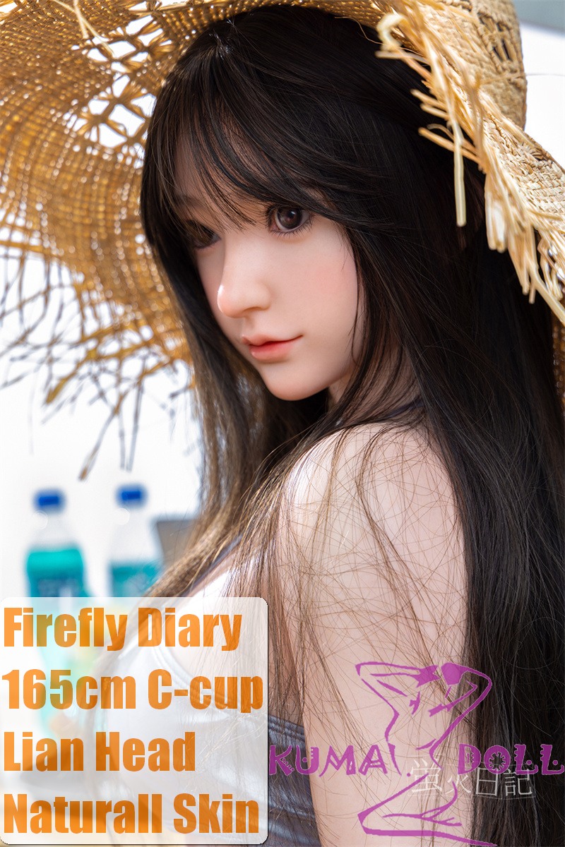 Firefly Diary 165cm C-cup Lian Head Full Silicone Sex Doll With Body Make-up in Silver Bikini