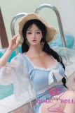 SHEDOLL Lolita type #34江小婉（Jiangxiaowan） head 165cm/5ft4 E-cup head love doll body material customizable in Light Blue Swimsuit