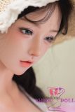 SHEDOLL Lolita type #34江小婉（Jiangxiaowan） head 165cm/5ft4 E-cup head love doll body material customizable in Light Blue Swimsuit