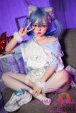 SHEDOLL Lolita type #20朵朵（Duoduo） head 148cm/4ft9 D-cup love doll body material customizable Purple Hair