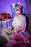 SHEDOLL Lolita type #20朵朵（Duoduo） head 148cm/4ft9 D-cup love doll body material customizable Purple Hair