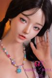 SHEDOLL Lolita type #34江小婉（Jiangxiaowan） head 165cm/5ft4 E-cup head love doll body material customizable in Light Blue Swimsuit