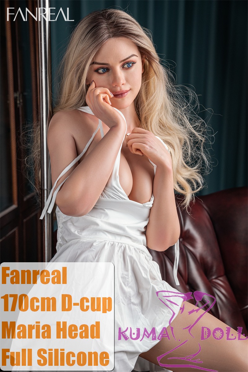 FANREAL 170 cm/5ft6 D-Cup Full Size Lifelike Silicone Sex Doll with Maria Head Tanned Skin