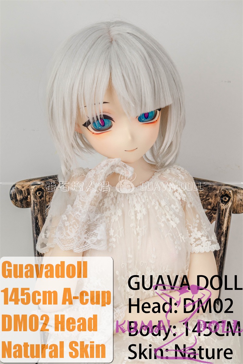 Guavadoll 145cm A-cup head DM02 head Vinyl (PVC) head + TPE body 1:1 life-size love doll White Hair