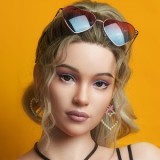 Zelex 165cm(5.41 ft) F-cup Full Size Lifelike Sex Doll with #GE141-1 Head Full Silicone