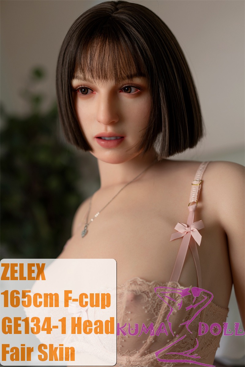 Zelex 165cm(5.41 ft) F-cup Full Size Lifelike Sex Doll with #GE134-1 Head Full Silicone
