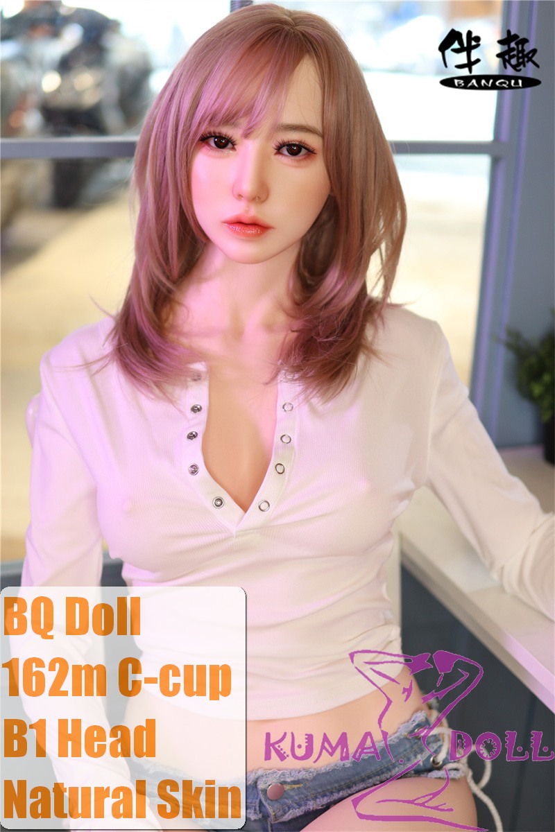 BQDOLL 162cm C-cup B1 Head Full Silicone Sex Dolls in White Top