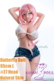 Butterfly Doll 95cm L #27 Head Anime Doll Life-size Sex Doll Full Silicone Material
