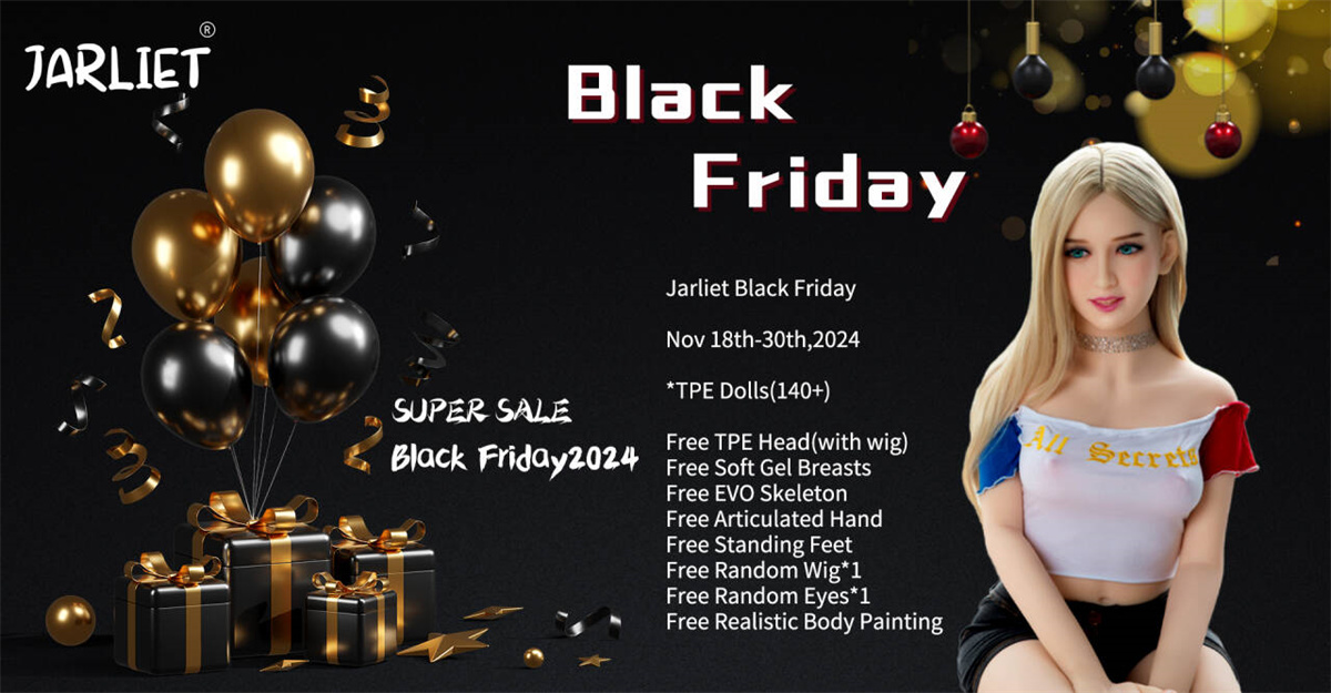 Jarliet doll Black Friday promotion banner for TPE dolls