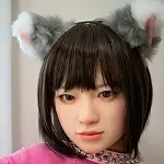 J-cute Doll TPE Material Love Doll  133cm AA-cup with Silicone Head AGD07 with new body makeup in Green Sequined Lingerie