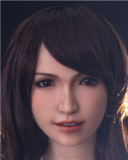 Sanhui Doll New158cm/5ft2 D-cup Body Silicone Sex Doll with Head #22 in Transparent Blue Top