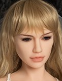 Sanhui Doll New158cm/5ft2 D-cup Body Silicone Sex Doll with Head #22 in Transparent Blue Top