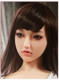 Sanhui Doll New158cm/5ft2 D-cup Body Silicone Sex Doll with Head #22 in Transparent Blue Top