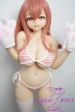 Irokebijin Full Silicone Anime Sex Doll 90cm F-cup Yui B Head