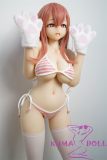 Irokebijin Full Silicone Anime Sex Doll 90cm F-cup Yui B Head