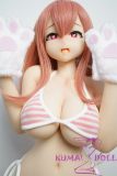 Irokebijin Full Silicone Anime Sex Doll 90cm F-cup Yui B Head